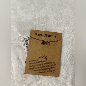 Angel number necklace 444